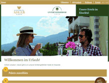 Tablet Screenshot of eisacktal-hotels.com
